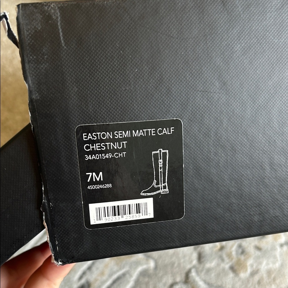 Coach Easton Semi Matte Calf Boots in Chestnut - Picture 9 of 11